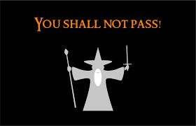 Cut to gandalf, during the quest to erebor, looking tired from his long sojourn, no doubt from all his years as wizard, coming across a trio of ogres below him.) gandalf as narrator: You Shall Not Pass Wallpapers Top Free You Shall Not Pass Backgrounds Wallpaperaccess