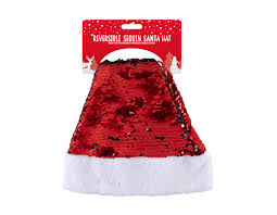 Choose from traditional red plush hats with the white fur. Wholesale Reversible Christmas Sequin Santa Hats Gem Imports Ltd