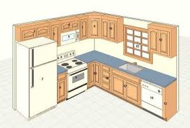 Kitchen cabinets range widely from $100 to $1,200 per linear foot. L Shaped Small Kitchen Design Layout 10x10 Novocom Top
