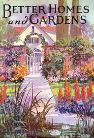 Better Homes And Gardens 1926 07 Art Deco Illustration Vintage Illustration Cottage Art