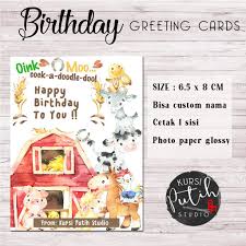 Check spelling or type a new query. Kartu Ucapan Selamat Ulang Tahun Birthday Greeting Card Tema Barn Shopee Indonesia