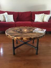 Coffee Table Wooden Coffee Table Upcycle Furniture Wooden Spool Table Spool Table Reclaimed Tabl Spool Furniture Wooden Spool Tables Wooden Spool Projects