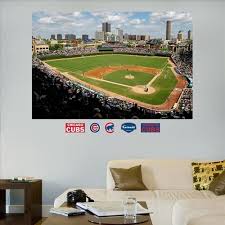 Chicago Cubs Wrigley Field Stadium Mural Fathead Wrigley Field Stadium Wrigley Field Chicago Cubs