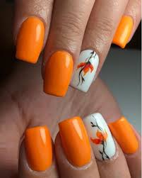 See more ideas about nails, nail designs, orange nails. Hottest 80 Cute Fall Nail Designs 2018 Beautybigbang