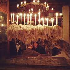Wax Covered Candelabra At Gemma In Nyc Bowery Hotel Cool Restaurant Nyc