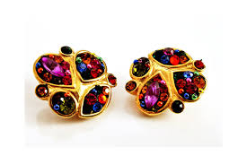 Voir plus d'idées sur le thème boucle oreille perle, perle, boucles. Jacky De G Boucles D Oreilles Vintage Multicolore Clips Etsy Boucles D Oreilles Vintage Boucles Boucle D Oreille