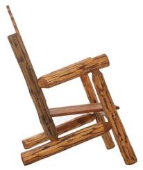 Side View Log Adirondack Chair Rustic Log Furniture Log Furniture Log Furniture Plans