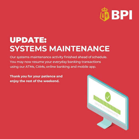 Person holding a smartphone looking at a banking app maintenance error screen