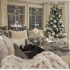 White Christmas Decor Ideas For Soft Warm And Fresh Vibes In Your Christmas Decorated Room White Christmas Decor Christmas Living Rooms Christmas Room
