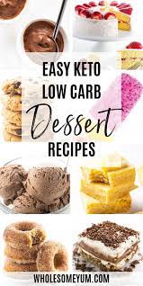 Browned butter chocolate chip skillet cookie Easy Keto Low Carb Dessert Recipes Wholesome Yum