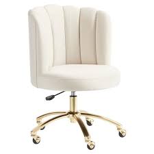 Be the first to review this product. Lustre Velvet Linen Channel Stitch Swivel Desk Chair Pottery Barn Teen