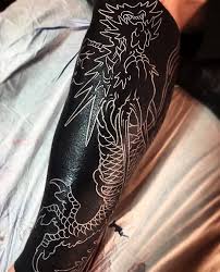 Black And White Japanese Tattoo Leg Sleeve Japanese Black Work Leg Sleeve Tattoo By Billcanales Japaneseink Japanesetattoo Irezumi Tebo Black Tattoo Cover Up Best Sleeve Tattoos Black Sleeve Tattoo