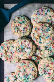 Bakery Style Confetti Cookies Loody S Kitchen Recipe Confetti Cookies Food Cravings Desserts