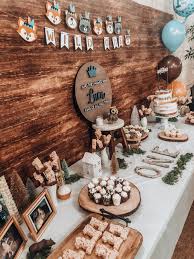 Birthday Ideas For One Year Old Boy Wild One First Birthday Wild Wanderlust Blog Boys 1st Birthday Party Ideas Forest Birthday Party Boys First Birthday Party Ideas