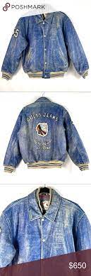 Vintage 80s Guess Leather Jacket Medium Jackets Leather Jacket Denim Dye
