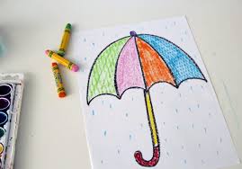 Draw A Rainy Day Textured Umbrella Make And Takes Combine the vibrant colors & smooth application of oil pastels with baby oil for a painting 2. draw a rainy day textured umbrella