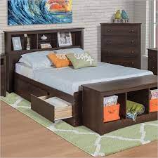 Noise free construction with reinforced leg structure. Twin Xl Espresso Brown Platform Bed W Headboard And Storage Drawers Fastfurnishings Com