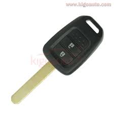 Remote Key 2 Button 433 9mhz Hon66 Transponder Chip Id47 Pcf7942 For Honda Jazz 2013 2014 2015 Kigoauto Honda Jazz Honda Remote