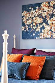 Bijou Lovely Guest Room Reveal Purple Living Room Living Room Orange Guest Room Colors