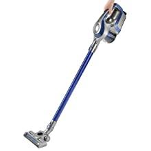 Cleanmaxx 2x ersatz dampfbesen premium mikrofaser bodentuch dreiecksfuß. Amazon De Cleanmaxx Akku Zyklon Staubsauger Beutellos Mit Akku 2 In 1 Handstaubsauger Elektrisch Rotierende Power Rotation Duse Energiesparen 150 Watt Blau Grau