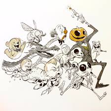 Artstation Traditional Inks Cory Loftis Art Halloween Art Traditional Ink