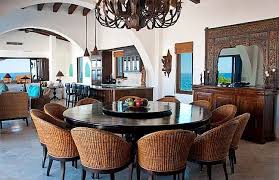 Casa La Laguna Los Cabos Villa Round Dining Room Table Large Dining Room Table 10 Person Dining Table