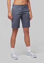 Bermudas para mujer, longitud a la rodilla, pantalones cortos de yoga con bolsillos para entrenamiento. Bermudas Mujer Maxport Vestuario Laboral
