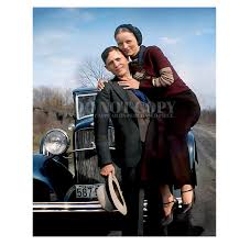 Bonnie and Clyde Photograph 8 X 10 | Legendary 1934 Portrait | Barrow Gang  | RARE Photo | Outlaws | American Gangsters | Poster Art Print
