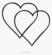 Tons of free coloring pages for adults and kids. Urgent Double Heart Coloring Pages Page Ultra Clipart Double Heart Black And White Hd Png Download Transparent Png Image Pngitem