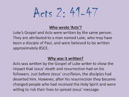 3with this in mind, since i myself have carefully investigated everything from the beginning, i too decided to write an orderly account 5in the time of herod king of judea there was a priest named zechariah, who belonged to the priestly. Ppt Acts 2 41 47 Powerpoint Presentation Free Download Id 5567920