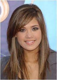 Long Layered Hair With Side Swept Bangs Light Brown Hair With Side Bangs Long Hairstyles Popular Haircut Hair Styles Oval Face Hairstyles Light Brown Hair
