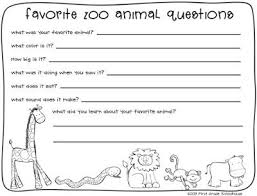 First Grade Schoolhouse Zoo Animals Writing And Field Trip Zoo Lessons Zoo Animals Writing Worksheets