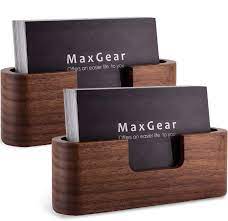Each business card holder measures approximately 3 long, 2 3/4 tall, 1 1/2 thick, and ships brand new with our 100% customer satisfaction guarantee. American Walnut Wood Real Natural Wood Stainless Steel The Best Quality Wooden Business Card Holder Card Holder Natural Wood Bags Purses Wallets Money Clips Valresa Com