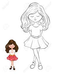 Resultado de imagen para silueta del cuerpo humano para ninos de preescolar a color color body annacaro todo ingles picasa web albums imagenes de rompecabezas de nino y nina su cuerpos menta mas. Estilo De Dibujos Animados Lindo Pequeno Nino De Cuerpo Entero Posicion De Pie Version De Contorno Para Colorear Libros Ilustraciones Vectoriales Clip Art Vectorizado Libre De Derechos Image 74296462