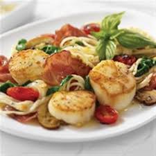 Rinse scallops in cold water, drain. Angel Hair Pasta And Scallops With Margherita Prosciutto Allrecipes