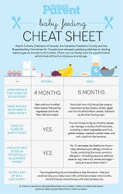 Infographic Baby Feeding Cheat Sheet Baby Feeding Baby