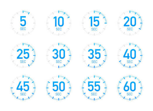 9,500+ Seconds Stock Illustrations, Royalty-Free Vector Graphics & Clip Art  - iStock