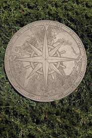 Stepping Stone Compass Massarelli 39 S Concrete Garden Statues Stepping Stones Concrete Garden