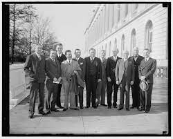 New Democratic Senators Welcomed Washington D C Jan 4 Here We See Left To Right Senator Herbert Hitchcock South D District Of Columbia Oklahoma Wyoming