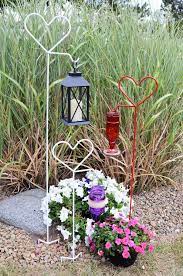 Valentine Heart Yard Stake Hanging Flower Baskets Decorative Garden Stakes Plant Basket