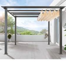 Incredible Diy Retractable Pergola Cover Retractable Roof From Ikea Sliding Curtain Tracks Outdoor Love Pergola With Roof Covered Pergola Pergola Shade