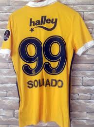 Latest official fenerbahce jerseys available with player printing. Fenerbahce Visitante Camiseta De Futbol 2017 2018 Sponsored By Acibadem