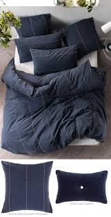 Find stylish home furnishings and decor at great prices! King Quilt Cover Set In Jerome Navy By Linen House Cottonbox