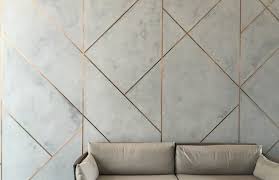 Polished Marmorino Plaster With Contrasting Aggregate And Brushed Copper Inlays See More At Www Monjusurfaces Com Pla Wall Design Wall Cladding Interior Walls