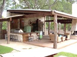 Western Outdoor Kitchen With Bar Rustic Patio Outdoor Design Rustic Outdoor