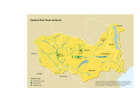 Victoria falls location map facts britannica. Zambezi River Basin Wetlands Grid Arendal