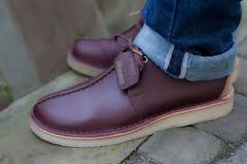 Poste X Clarks Burgundy Desert Boot Desert Trek Clarks Shoes Mens Mens Boots Fashion Desert Boots