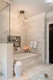 Tub And Shower Sharing Half Height Wall Bathroom Remodel Master House Bathroom Bathrooms Remodel