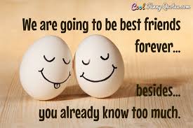 In the cookie of life, friends are the chocolate chips. We Are Going To Be Best Friends Forever Besides You Already Know Too Much