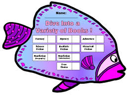 Dive Into Reading Sticker Charts Fish Shaped Incentive